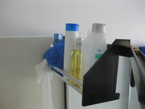 sur le mur étagère de douche se termine salle bain 3d print model - Mito3D