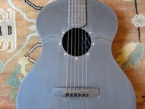 guitarra con cuerdas de acero take 2 la música 3d print model - Mito3D