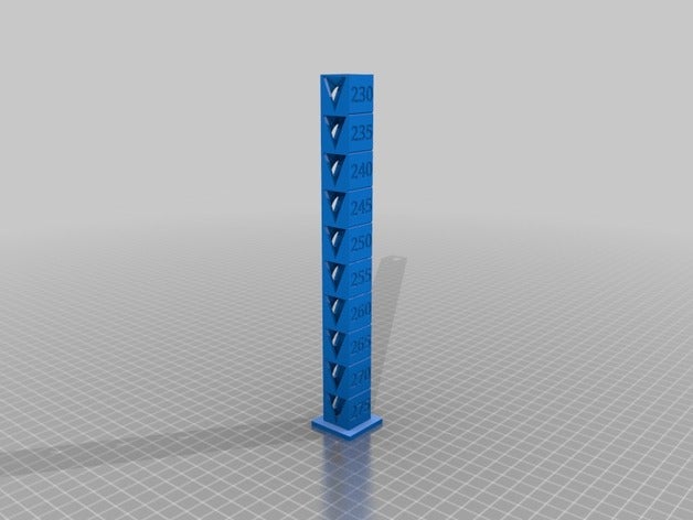 fusion3draftabscalibration printing tests customized 3D print model - Mito3D