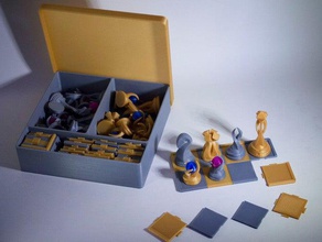 chess set box game 3d print model - Mito3D