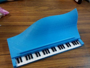 piano cartão de suporte 3d impressão 3d print model - Mito3D