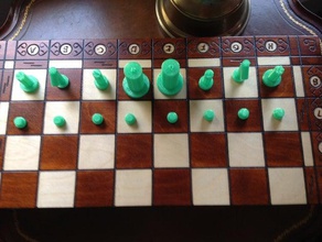 satranç seti boardgame tahta oyunu oyunlar strateji 3d print model - Mito3D