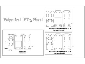 folgertech ft5 testa 2d 3d la stampante parti 3d print model - Mito3D