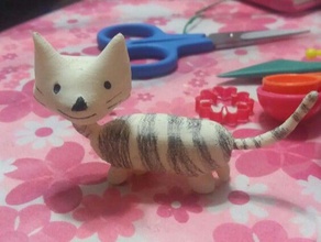 immaginario cat animali 3d dell'animale domestico acme veracruz gatto scultura impresion design per bambini i di disegno 3d print model - Mito3D