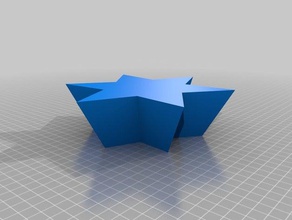sternform klein Container angepasst 3d print model - Mito3D