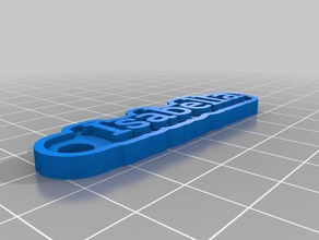 isabella keychain keychains customized 3d print model - Mito3D