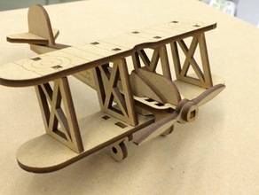 wooden toy airplane construction toys 3d print model - Mito3D
