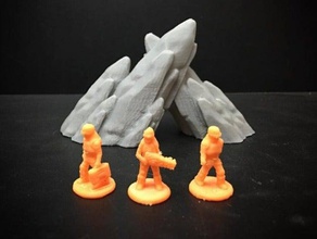 asteroid miners 18mm scale toys games 28mm boardgame boardgames fantasy gaming miniature miniatures roleplaying rpg science fiction scifi tabletop wargame wargames wargaming wayfarer tactics 3d print model - Mito3D