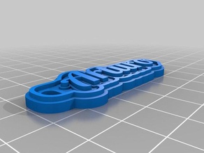 arturo red keychains customized 3d print model - Mito3D