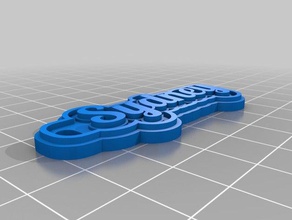 sydney - mavi Anahtarlık özelleştirilmiş 3d print model - Mito3D