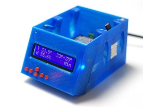 temperatura humedad detección de ac controlador del ventilador la electrónica adafruit teclado lcd arduino uno el ciclón pwb fábrica ed 3d print model - Mito3D