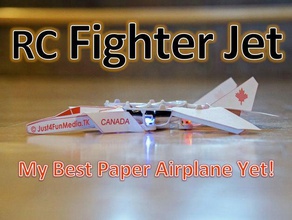 rc-Papier f14 fighter jet Fahrzeuge 3d print model - Mito3D