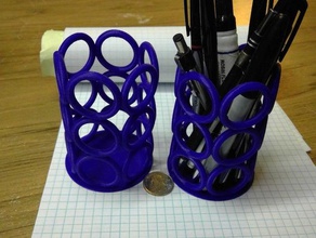 ring-Turm-Stift-container Organisation 3d print model - Mito3D