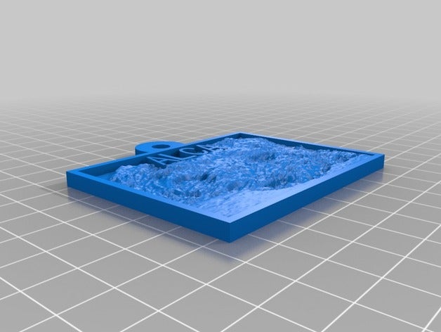 alca fixos 2 d a arte personalizado 3D print model - Mito3D