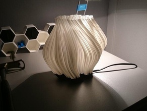 koch-Stil Lampe Kunst koch-Schneeflocke Lampenschirm 3d print model - Mito3D
