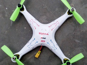 syma x5c brushless conversion kit rc vehicles motor mount quadcopter 3d print model - Mito3D