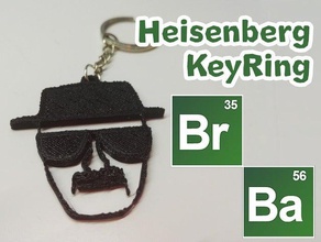 heisenberg keyring keychains breaking bad tv series 3d print model - Mito3D