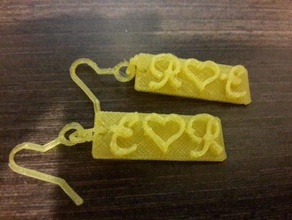 earrings 3d print model - Mito3D