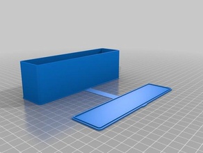 custodia per occhiali meine individuelle Fall rechteckig Container 3d print model - Mito3D