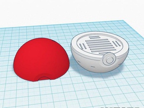 pokemon pokeball sd-Karten-Halter gadgets micro sd micro-sd-card-Halter gehen poke ball 3d print model - Mito3D
