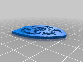 3d slash link shield coaster other 3d print model - Mito3D
