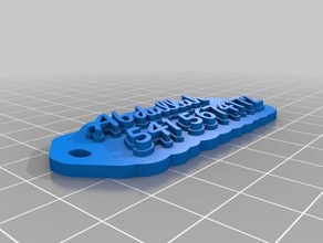 abdullah keychains customized 3d print model - Mito3D