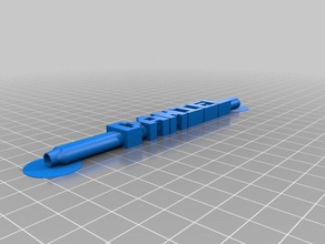 il mio personalizzato bic parola penna ufficio 3d print model - Mito3D