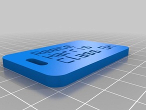 reece school tag organization customized 3d print model - Mito3D