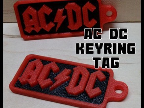 ac-dc keyring tag keychains 3d print model - Mito3D