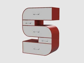 drawer office box drawers letters 3d print model - Mito3D
