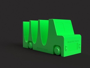 3d printing nerd taco truck vehicles 3d print model - Mito3D