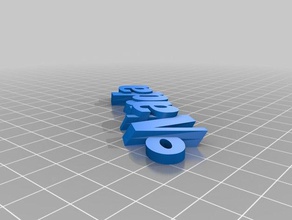 özelleştirilmiş iamburnystext nanda Anahtarlık keyfob benim organizasyon 3d print model - Mito3D