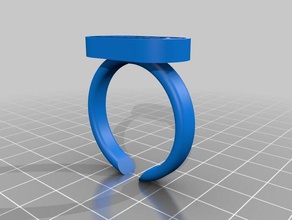 my customized text ring kiran rings 3d print model - Mito3D