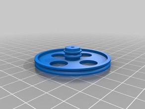 meine angepasste Riemenscheibe generator mit kleinen scheibendurchmessern hobby 3d print model - Mito3D