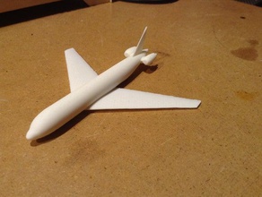 simple airplane model 3d printing 3d print model - Mito3D