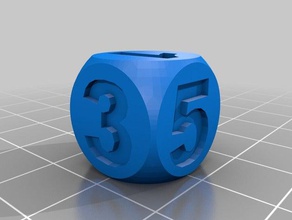 8 sided die 3d printing 3d print model - Mito3D