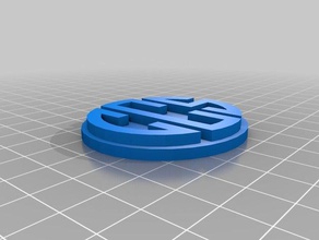 ccs monogramed pendant jewelry customized 3d print model - Mito3D