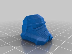 3d barra de stormtrooper lowpoly cabeça outros 3d print model - Mito3D