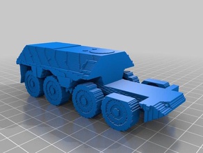 3d slash 28mm daf yp unarmmed complete vehicles 3d print model - Mito3D