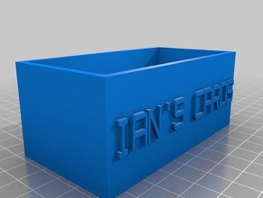 ians business card holder office customized 3d print model - Mito3D