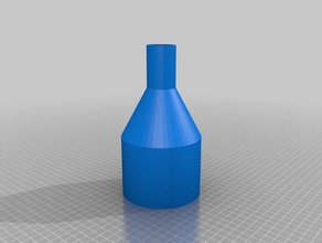 meine angepasste langen Hals Trichter parametric 5gal Wasser Flasche Füller Kunst tools 3d print model - Mito3D