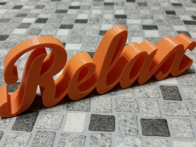 relax decor 3D print model - Mito3D