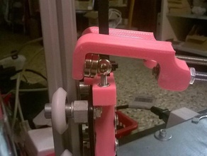 my magnet shackle implementation 3d printer parts delta kossel magnetic carriage effector 3d print model - Mito3D
