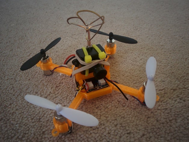 indoor micro fpv copter rc vehicles quadcopter 3D print model - Mito3D