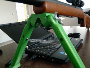 bipod airsoft zastava varmint m70 sniper rifle diy bipofd gun legs mount scope tripod 3d print model - Mito3D