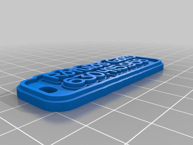 r&oacutetulos garo 6cm de porte-clés personnalisé 3D print model - Mito3D