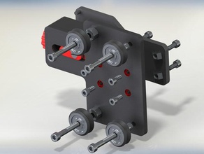 x-axis belt tensioner tevo tarantula 3d printer parts prusa 3d print model - Mito3D