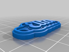 ella Anahtarlık özelleştirilmiş 3d print model - Mito3D