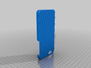 ribbed iphone 6 case mobile apple 3d print model - Mito3D