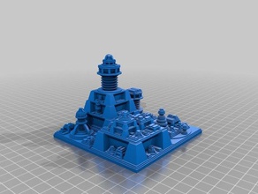 mi personalizados futurista de la ciudad generador arte 3d print model - Mito3D